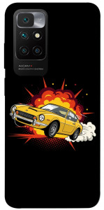 Чехол Retro comics car black для Xiaomi Redmi 10