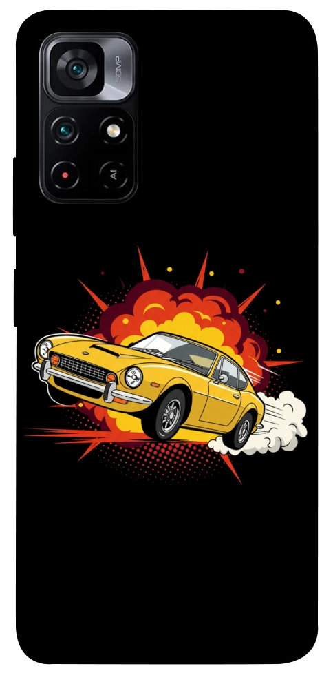 Чохол Retro comics car black для Xiaomi Poco M4 Pro 5G
