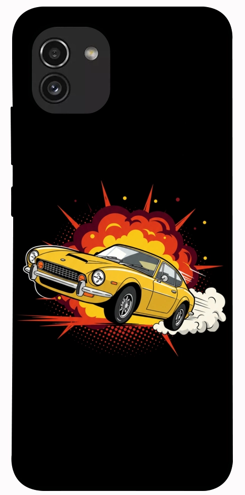 Чохол Retro comics car black для Galaxy A03