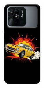 Чохол Retro comics car black для Xiaomi Redmi 10C