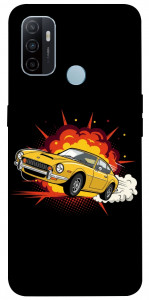 Чохол Retro comics car black для Oppo A33 (2020)