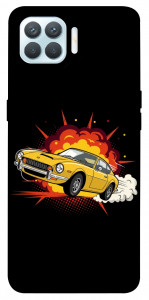 Чехол Retro comics car black для Oppo F17 Pro