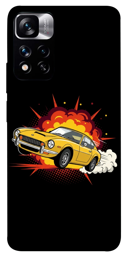 Чехол Retro comics car black для Xiaomi Redmi Note 11 5G