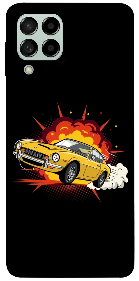 Чехол Retro comics car black для Galaxy M53