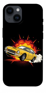 Чохол Retro comics car black для iPhone 14
