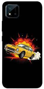 Чохол Retro comics car black для Realme C20