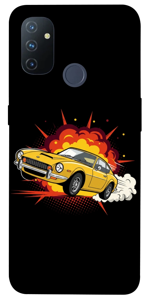 Чехол Retro comics car black для OnePlus Nord N100