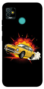 Чехол Retro comics car black для TECNO Pop 5
