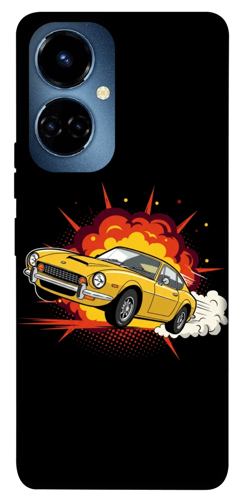 Чохол Retro comics car black для TECNO Camon 19 Pro (CI8n)