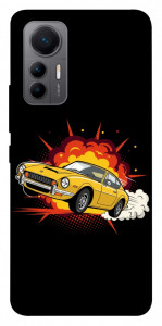 Чехол Retro comics car black для Xiaomi 12 Lite