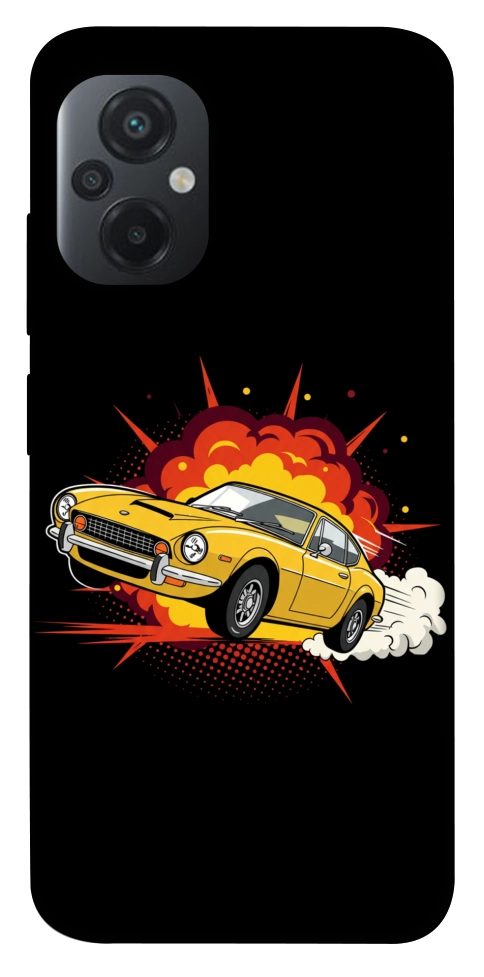 Чохол Retro comics car black для Xiaomi Poco M5