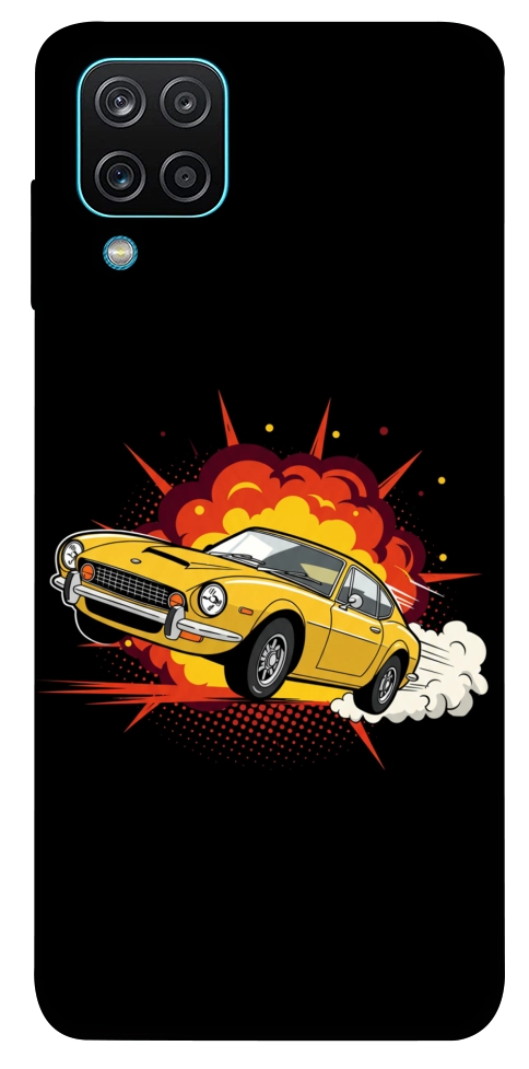Чехол Retro comics car black для Galaxy M12