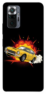 Чехол Retro comics car black для Xiaomi Redmi Note 10 Pro Max
