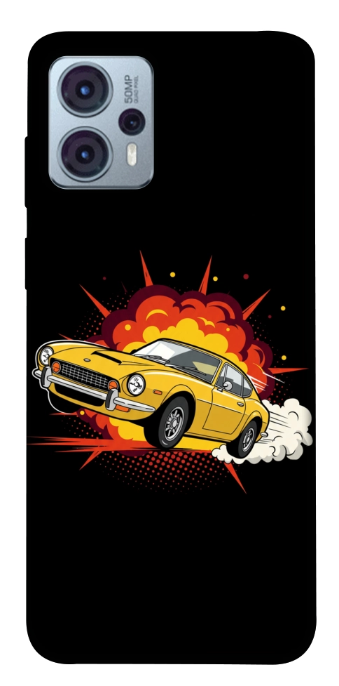 Чохол Retro comics car black для Motorola Moto G23