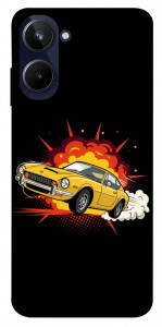 Чохол Retro comics car black для Realme 10 4G