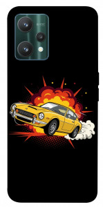 Чохол Retro comics car black для Realme 9 Pro