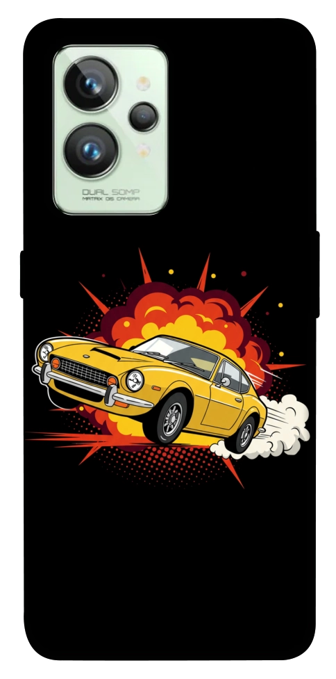 Чехол Retro comics car black для Realme GT2