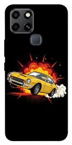 Чехол Retro comics car black для Infinix Smart 6