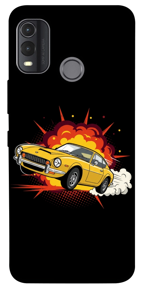 Чехол Retro comics car black для Nokia G11 Plus