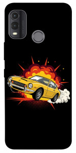 Чехол Retro comics car black для Nokia G11 Plus