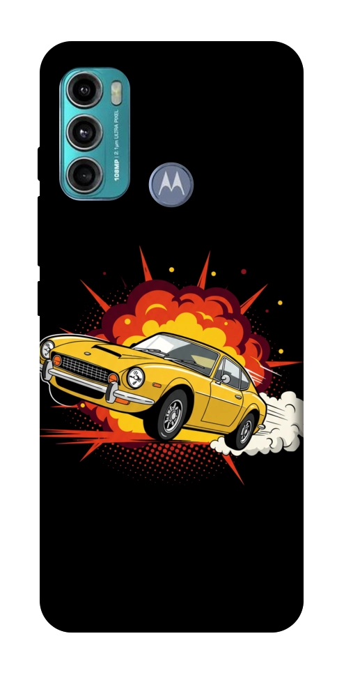 Чохол Retro comics car black для Motorola Moto G60