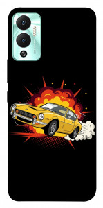 Чехол Retro comics car black для Infinix Hot 12 Play
