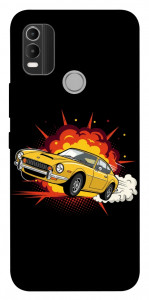 Чохол Retro comics car black для Nokia C21 Plus