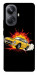 Чехол Retro comics car black для Realme 10 Pro+