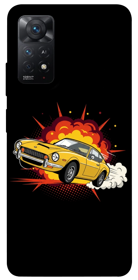 Чехол Retro comics car black для Xiaomi Redmi Note 12 Pro