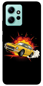 Чехол Retro comics car black для Xiaomi Redmi Note 12 4G