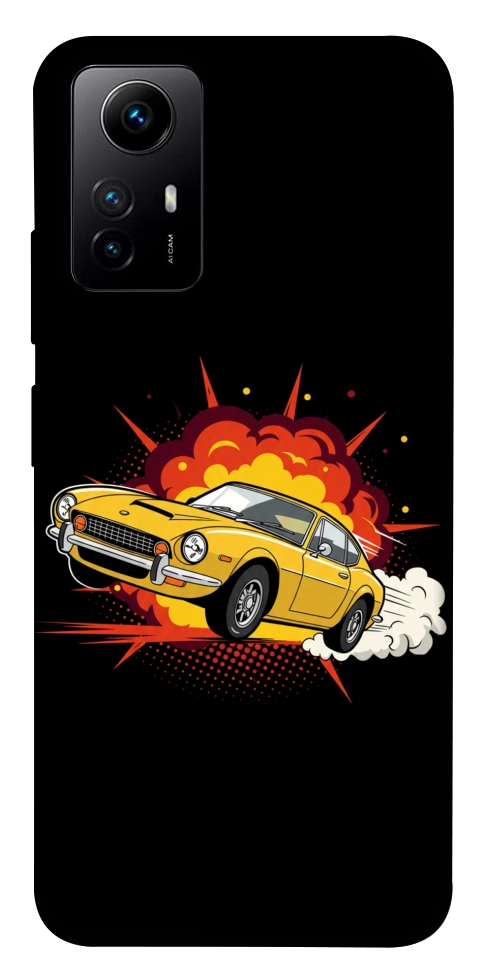 Чохол Retro comics car black для Xiaomi Redmi Note 12S