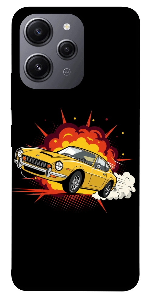 Чохол Retro comics car black для Xiaomi Redmi 12