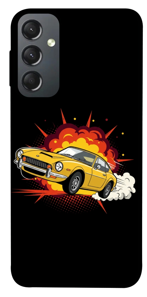Чехол Retro comics car black для Galaxy A24 4G