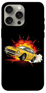 Чохол Retro comics car black для iPhone 15 Pro Max