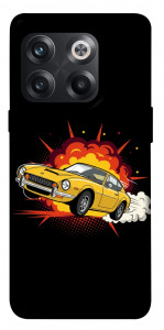Чехол Retro comics car black для OnePlus 10T