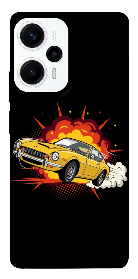 Чохол Retro comics car black для Xiaomi Poco F5