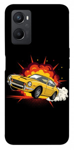 Чехол Retro comics car black для Oppo A36