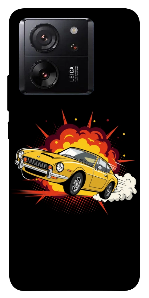 Чехол Retro comics car black для Xiaomi 13T Pro