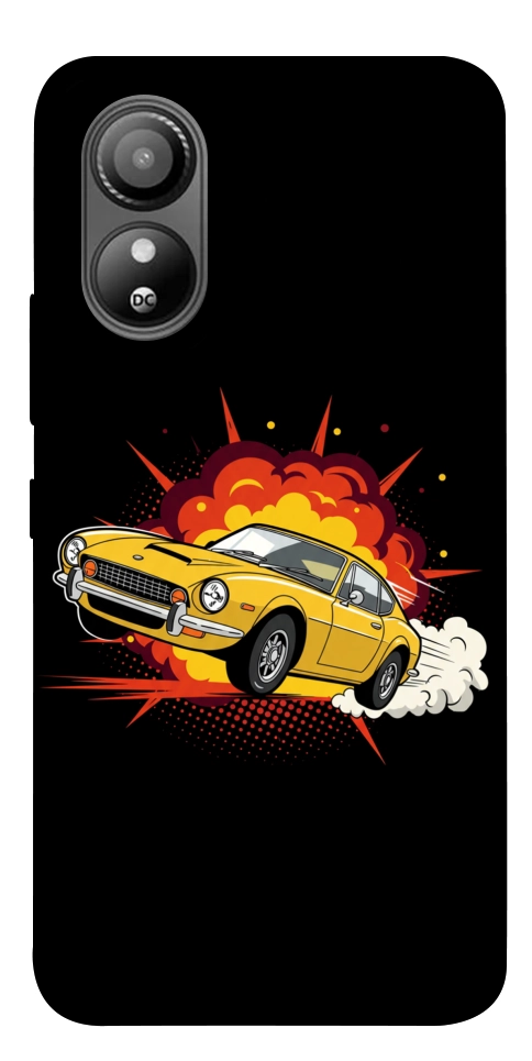 Чехол Retro comics car black для ZTE Blade L220
