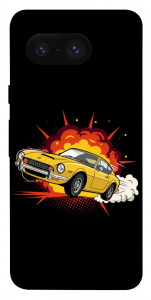 Чохол Retro comics car black для Google Pixel 8