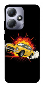 Чехол Retro comics car black для Infinix Hot 30 Play