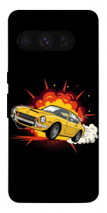 Чохол Retro comics car black для Google Pixel 8 Pro