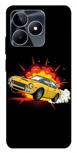 Чохол Retro comics car black для Realme C53