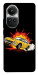 Чехол Retro comics car black для Oppo Reno 10