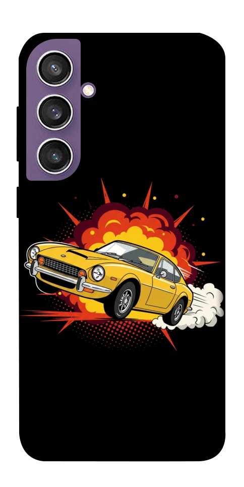 Чохол Retro comics car black для Galaxy S23 FE