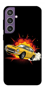 Чохол Retro comics car black для Galaxy S23 FE