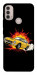 Чохол Retro comics car black для Motorola Moto E30