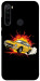 Чехол Retro comics car black для Xiaomi Redmi Note 8 2021
