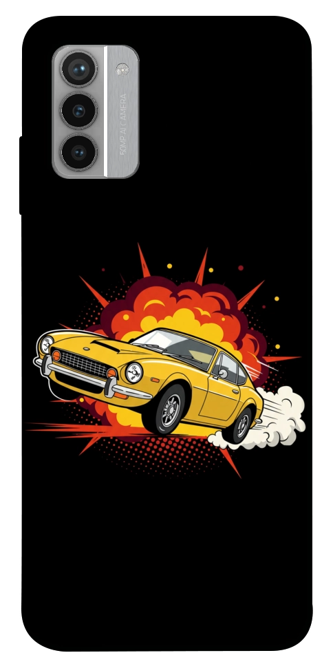 Чохол Retro comics car black для Nokia G42
