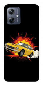 Чохол Retro comics car black для Motorola Moto G54